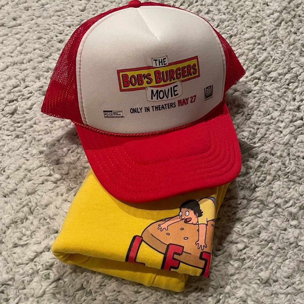 Bobs Burgers Hat & Tee Shirt